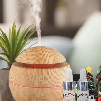 Electric diffuser and Christmas essential oil blend gift set